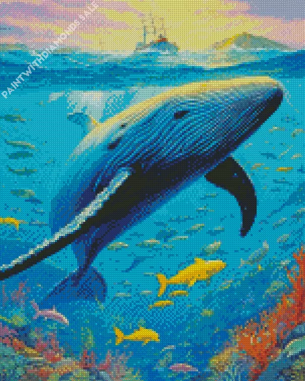 Whale and fish Diamond Paintings Whale And Fish Diamond Painting