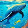 Whale And Fish Diamond Painting
