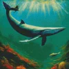 Whale With Long Tail Diamond Painting