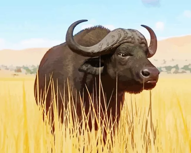 Wild buffalo Diamond Paintings Wild Buffalo Diamond Painting