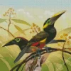 Yellow Eared Toucanet Birds Diamond Painting
