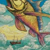 Abstract Bass Fish Diamond Painting
