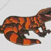 Abstract Gila Monster Art Diamond Painting