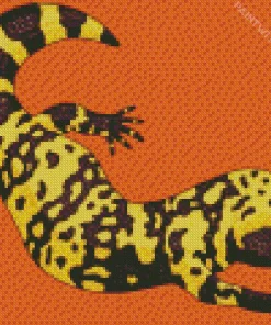 Abstract Gila Monster Diamond Painting