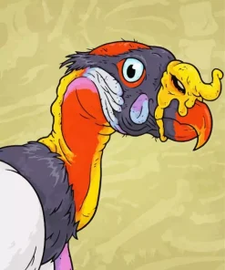 Abstract King Vulture Diamond Painting