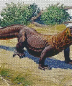 Abstract Komodo Dragon Diamond Painting