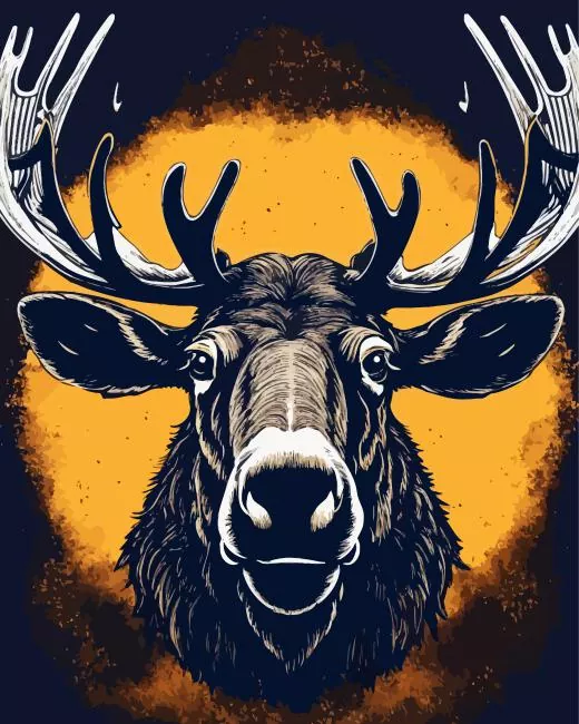 abstract Moose Diamond Paintings Abstract Moose Diamond Painting