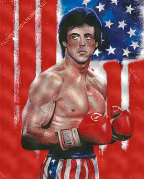 abstract Rocky Diamond By Numbers Abstract Rocky Diamond Painting