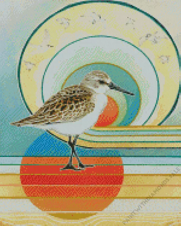 abstract Sandpiper Diamond Dotz Abstract Sandpiper Diamond Painting