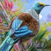 Abstract Tui Bird Diamond Painting