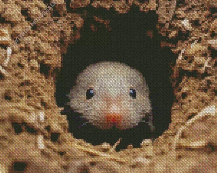 adorable Mole Diamond By Numbers Adorable Mole Diamond Painting