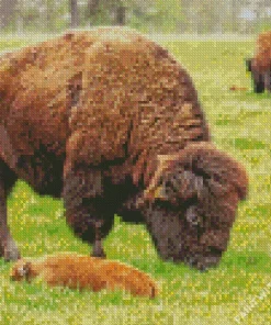 Baby Bison Diamond Painting