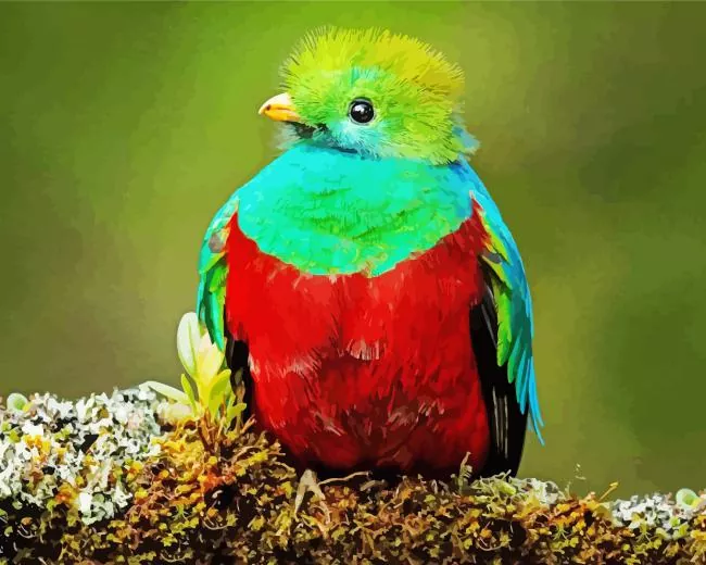 baby Resplendent Quetzal Diamond Paintings Baby Resplendent Quetzal Diamond Painting