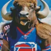 Big Buffalo Wearing Buffalo Bills Diamond Painting