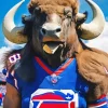 Big Buffalo Wearing Buffalo Bills Diamond Painting