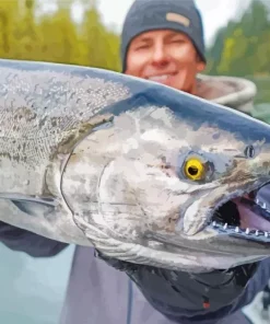 Big Salmon Fish Diamond Painting
