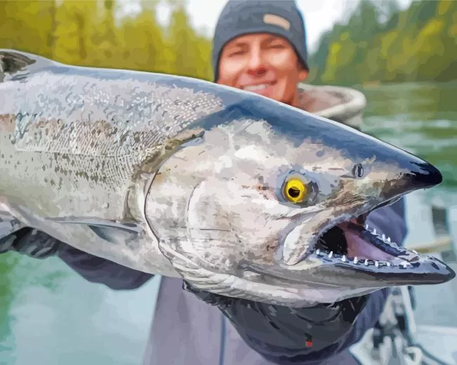 big Salmon fish Diamond Paints Big Salmon Fish Diamond Painting