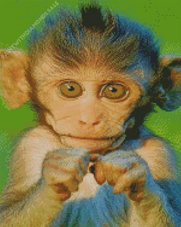 big eyed Macaque Diamond Dotz Big Eyed Macaque Diamond Painting