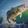 Big Fish Jumping In Water Diamond Painting