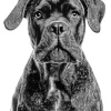 Black Cane Corso Dog Diamond Painting
