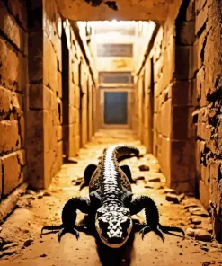 Black Gila Monster Animal Diamond Painting