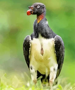 Black And White King Vulture Diamond Painting