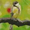 Black And Yellow Parus Bird Diamond Painting