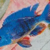 Blue Cichlid Fish Diamond Painting