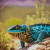 Blue Gila Monster Diamond Painting