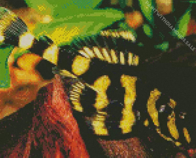 butterfly Pleco Fish Diamond With Numbers Butterfly Pleco Fish Diamond Painting