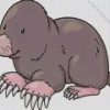 Cartoon Mole Animal Diamond Painting