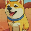 Cartoon Shiba Inu Diamond Painting