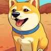 Cartoon Shiba Inu Diamond Painting