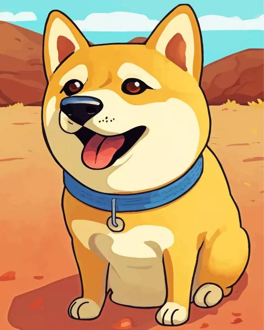 cartoon Shiba Inu Diamond Paintings Cartoon Shiba Inu Diamond Painting