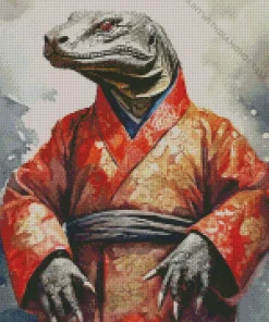 Chinese Komodo Dragon Diamond Painting