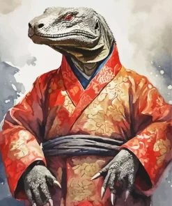 Chinese Komodo Dragon Diamond Painting