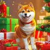 Christmas Shiba Inu Diamond Painting