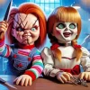 Chucky And Annabelle Diamond Painting