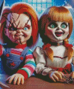 Chucky And Annabelle Diamond Painting