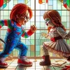 Chucky vs Annabelle Diamond Painting