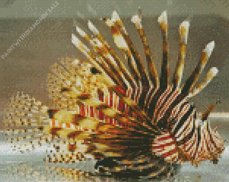 close up Lionfish Diamond Paintings Close Up Lionfish Diamond Painting