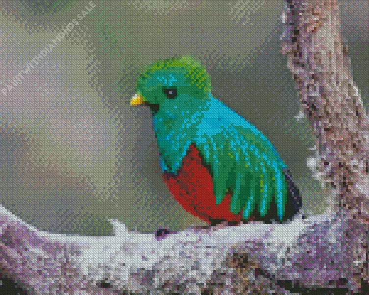 close up Resplendent Quetzal Diamond Dotz Close Up Resplendent Quetzal Diamond Painting