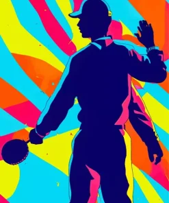 Colorful Baseball Art Diamond Painting