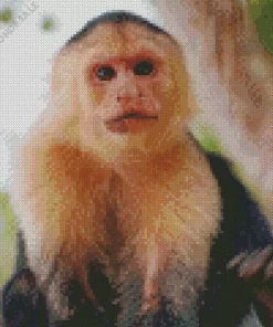 Cute Capuchin Monkey Animal Diamond Painting