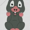 Cute Mole Animal Cartoon Diamond Painting