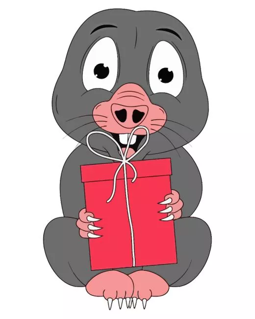 cute mole animal cartoon Diamond Paintings Cute Mole Animal Diamond Painting