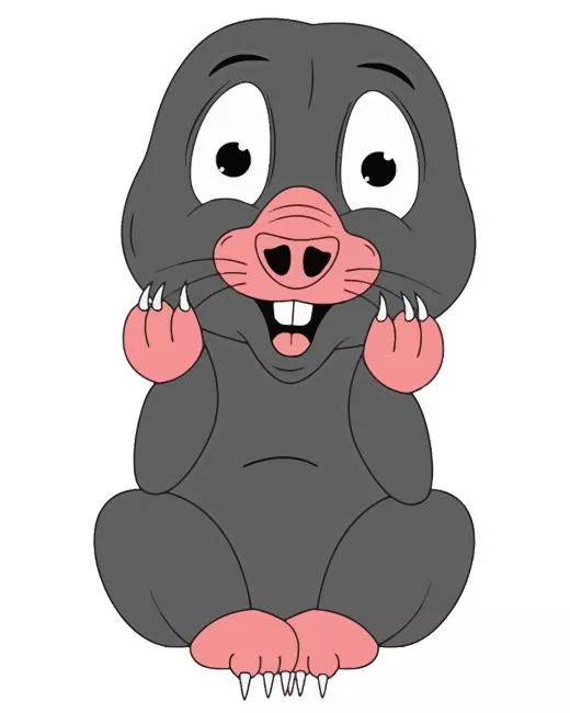 cute mole animal cartoon Diamond Paintings Cute Mole Animal Cartoon Diamond Painting