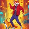 Dancing Shiba Inu Diamond Painting