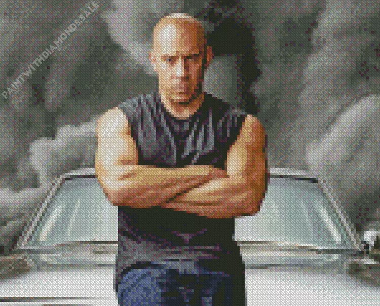 dominic toretto in the fast and the furious Diamond Paints Dominic Toretto In Fast And Furious Diamond Painting