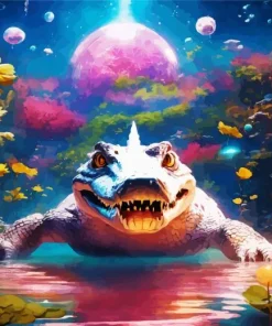 Fantasy Alligator Diamond Painting